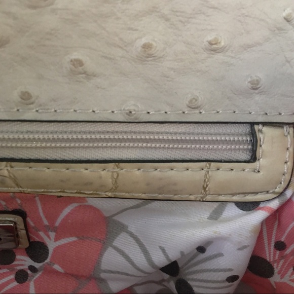 Guess Visage Faux Ostrich Shoulder Bag - Picture 12 of 13